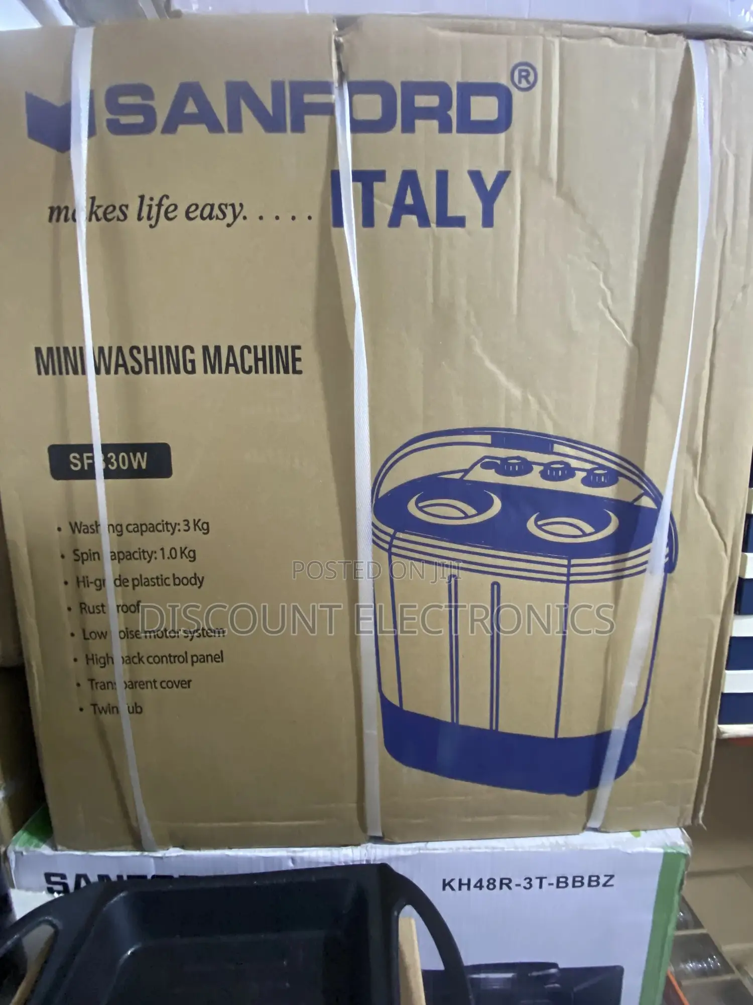 Sanford Nl-Wm-6807 Mini Washing Machine – 3kg Compact Single Tub,