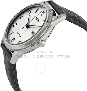 Citizen Men's Sporty Eco-Drive Quartz Watch .Leather Strap Aw1231-07a