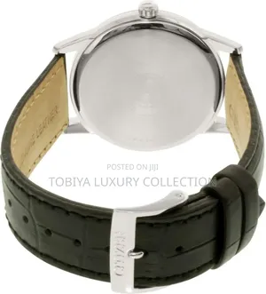 Citizen Men's Sporty Eco-Drive Quartz Watch .Leather Strap Aw1231-07a