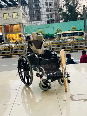Steel Manual Foldable Wheelchair for Disabled Elderly