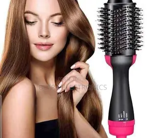 የፀጉር ማበጠሪያ in-1 Hot Air Brush Which Functions Hair Dryer, Straightene