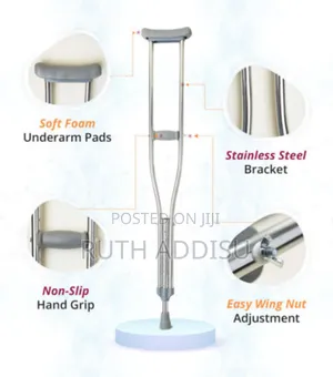 Medical Outdoor Products Height Adjustable Lightweight Portable Alumin