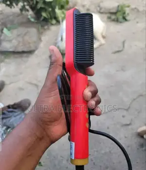 Electric Hair Straightening Brush, a 2-in-1
