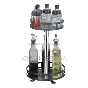 Top Quality 360° Rotating Kitchen Storage Rack