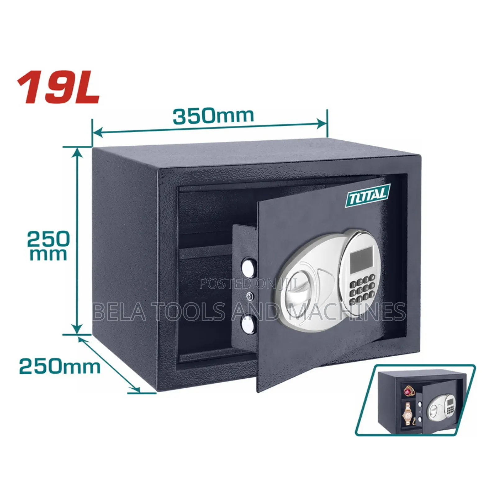 Total Electrical Digital Safe Box High Quality ካዝና Money, Jewelry Safe