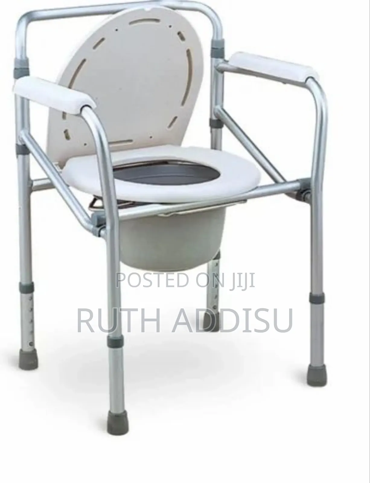 Durable Commode Chair With Aluminum Chair (Jx-704l) ኮሞድ ወንበር
