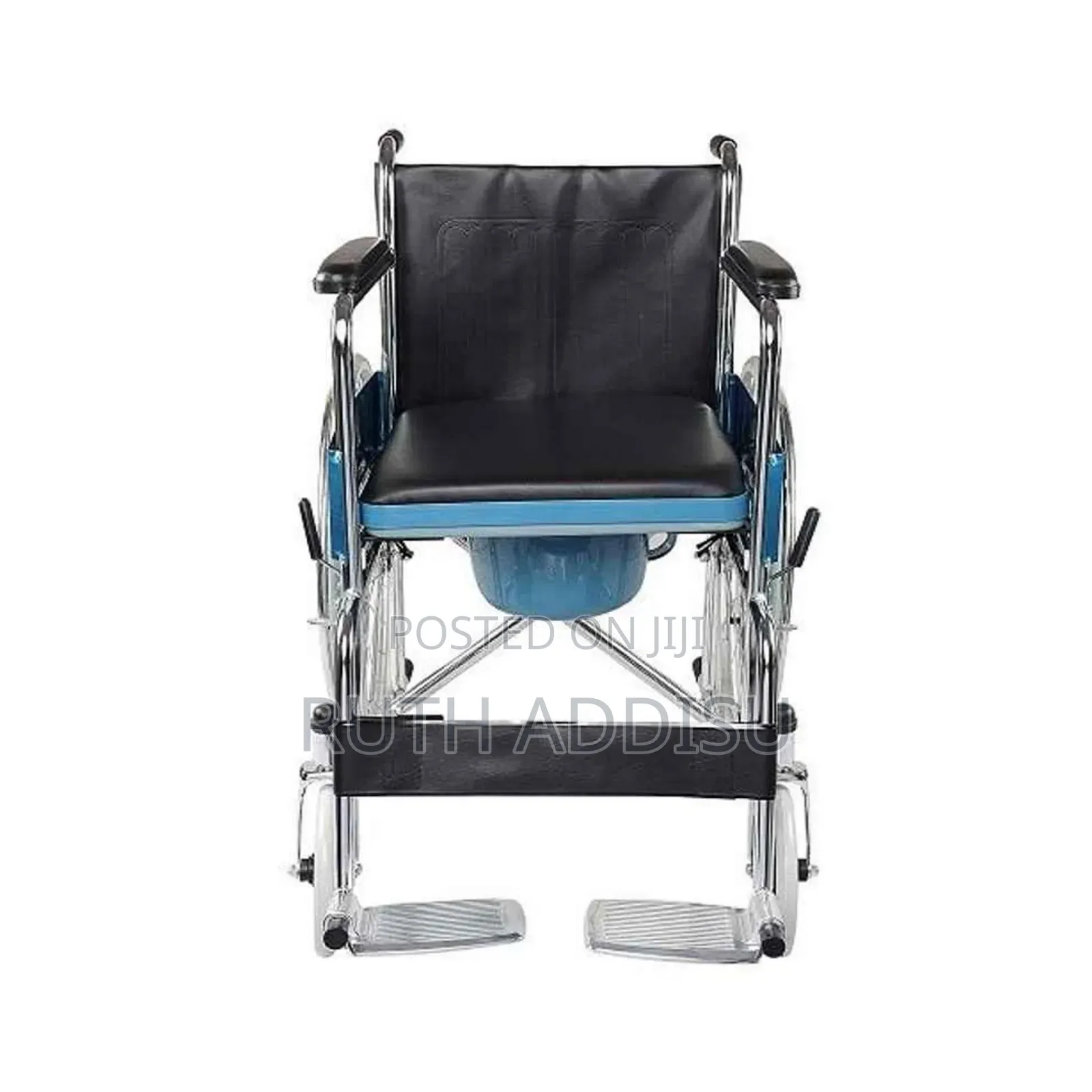 Entros Lightweight Premium Steel Commode Wheelchair - Curek Wheelchair