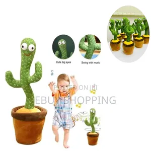 Electric Dancing Cactus Toy: Moves, Turns, Sings,