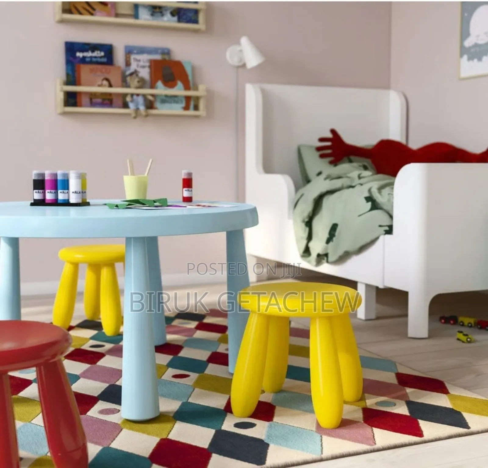 Children's Stool, In/Outdoor/Yellow Or White