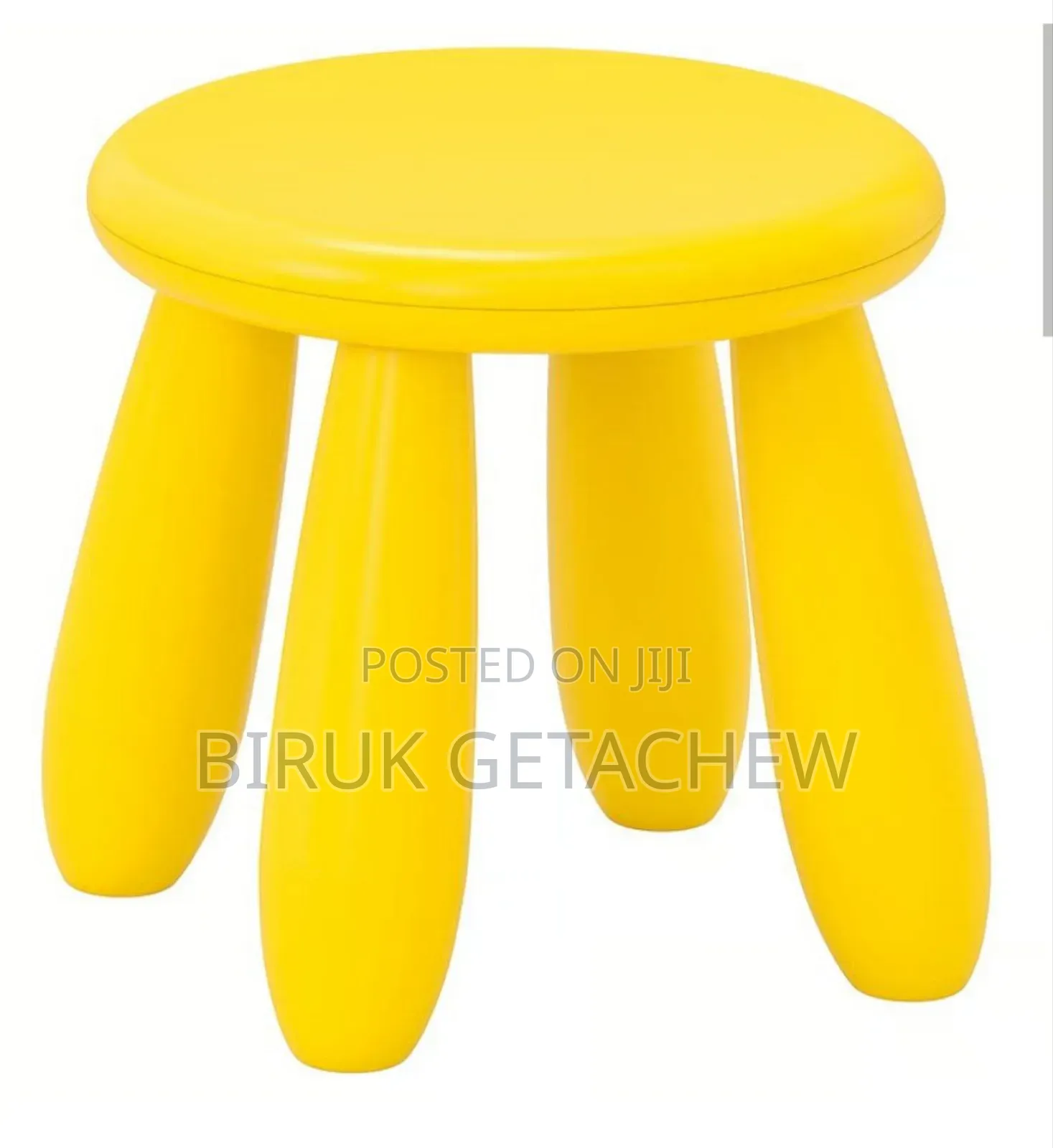 Children's Stool, In/Outdoor/Yellow Or White