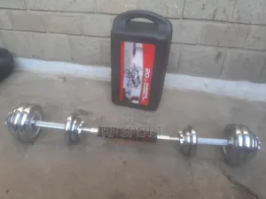 Chrome 20kg Dumbbells With Barbell Converter