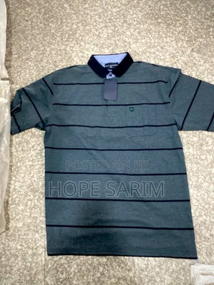 Men's Striped Polo