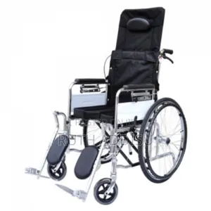 Manual Wheelchair - Steel Material, Adjustable Backrest Height
