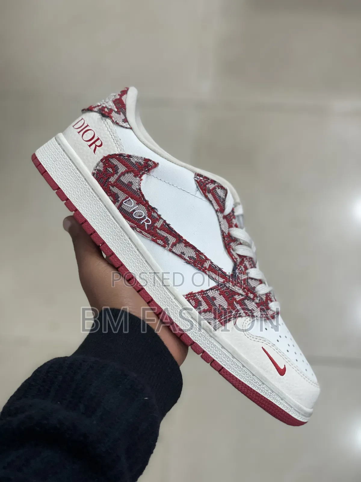 Air Jordan X Dior Red Monogram