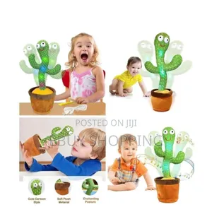 Adorable Stuffed Cactus: It Dances, It Sings, It Repeats After You!