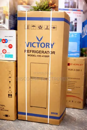 Victory Vic-4100p Refrigerator – Durable Spacious Double Door Fridge