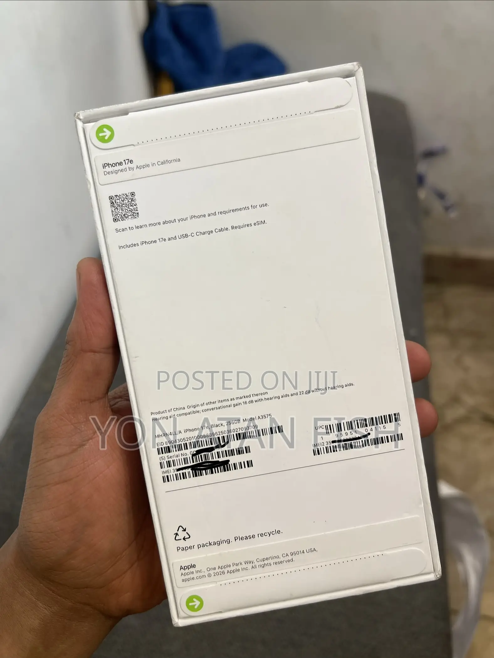 New Apple iPhone 17 256 GB Black