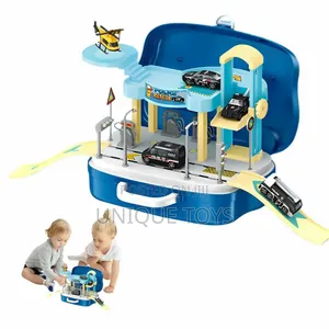 2-in-1 Montessori Car Track Playset