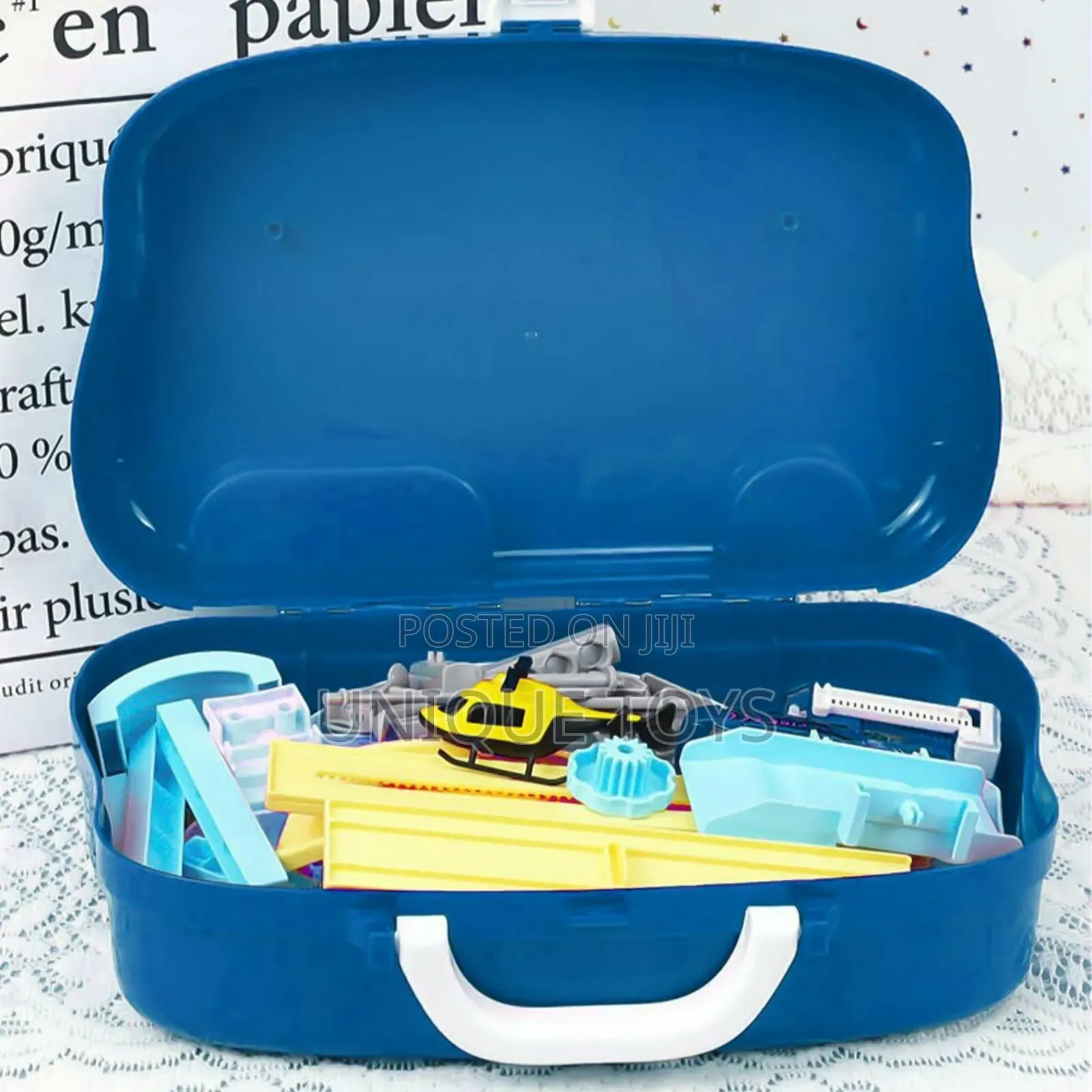 2-in-1 Montessori Car Track Playset