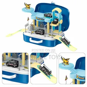 2-in-1 Montessori Car Track Playset