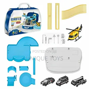 2-in-1 Montessori Car Track Playset