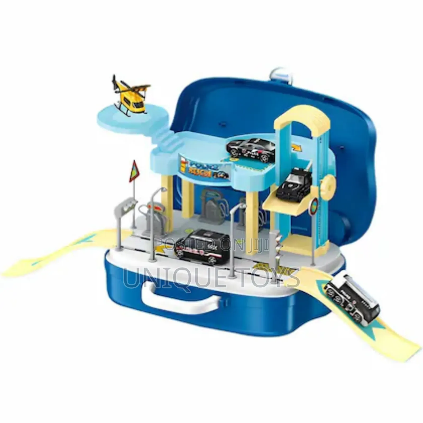 2-in-1 Montessori Car Track Playset