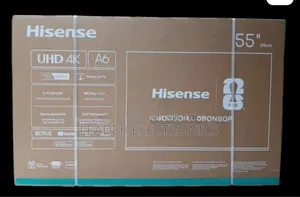Hisense 55" Smart Tv A6 Series – Uhd | Vidaa Os Original Product