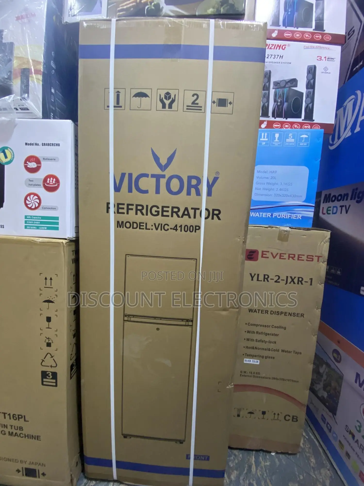 Victory Vic-4100p Refrigerator – Durable Spacious Double Door Fridge
