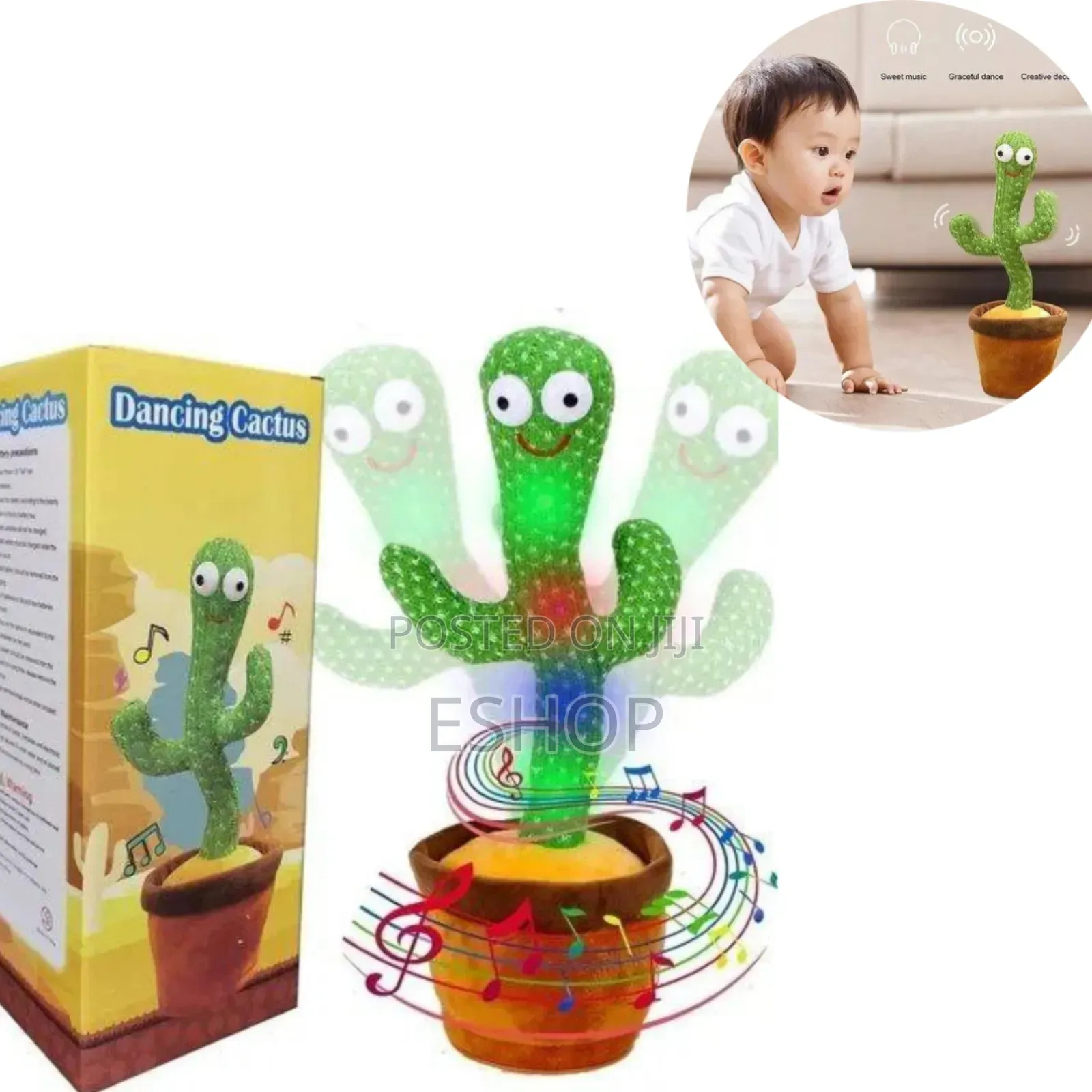Led Light Up Cactus: Dances in the Dark With Twisted Body Design
