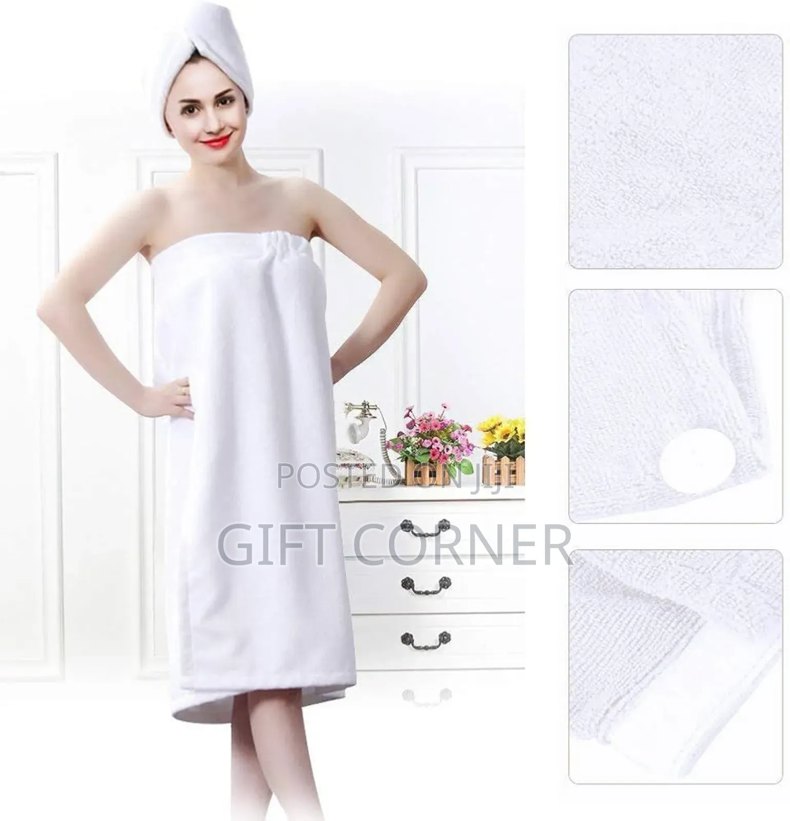 5 PCS Complete Bathrobe Shower Set