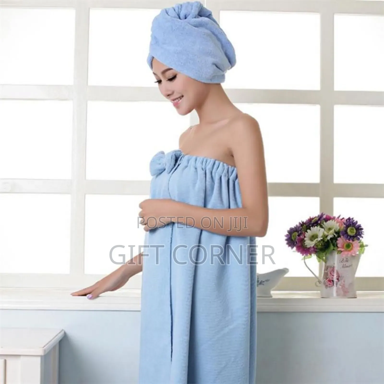 5 PCS Complete Bathrobe Shower Set