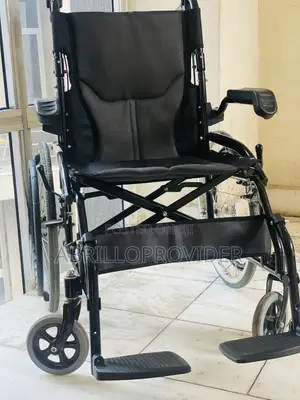 Portable Shock Absorption Aluminum Wheel Manual Wheelchair for Elderly