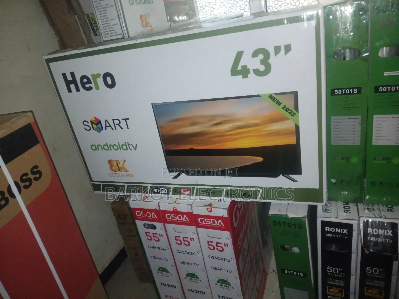 Hero Smart Tv 43 Inch Andraid Tv 43 Inch Andraid New Doubel Gela