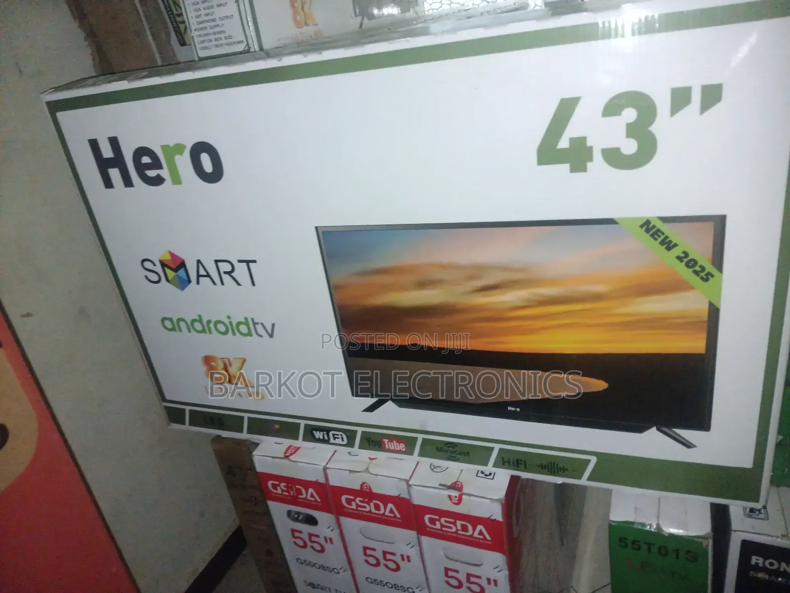 Hero Smart Tv 43 Inch Andraid Tv 43 Inch Andraid New Doubel Gela