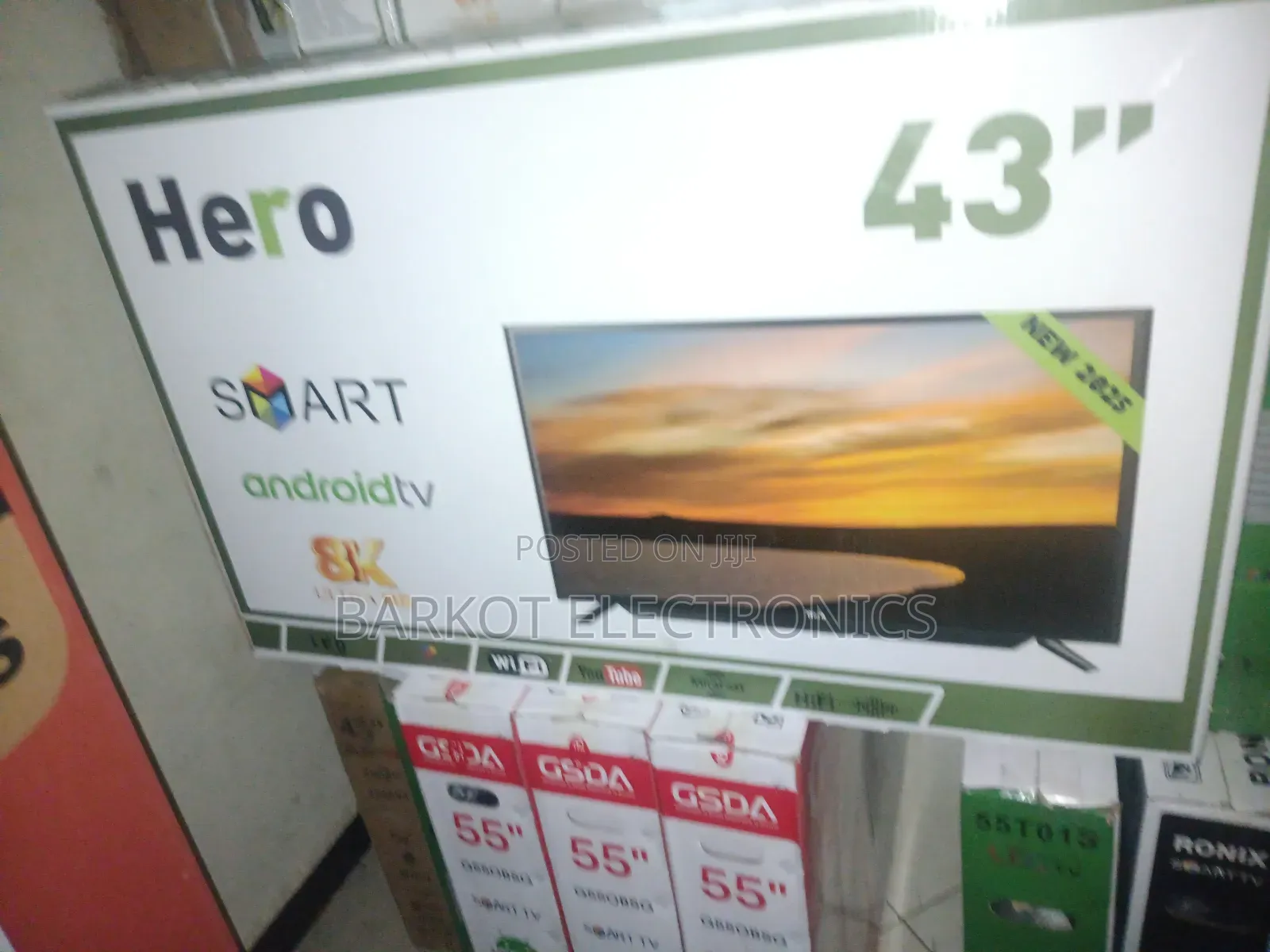 Hero Smart Tv 43 Inch Andraid Tv 43 Inch Andraid New Doubel Gela