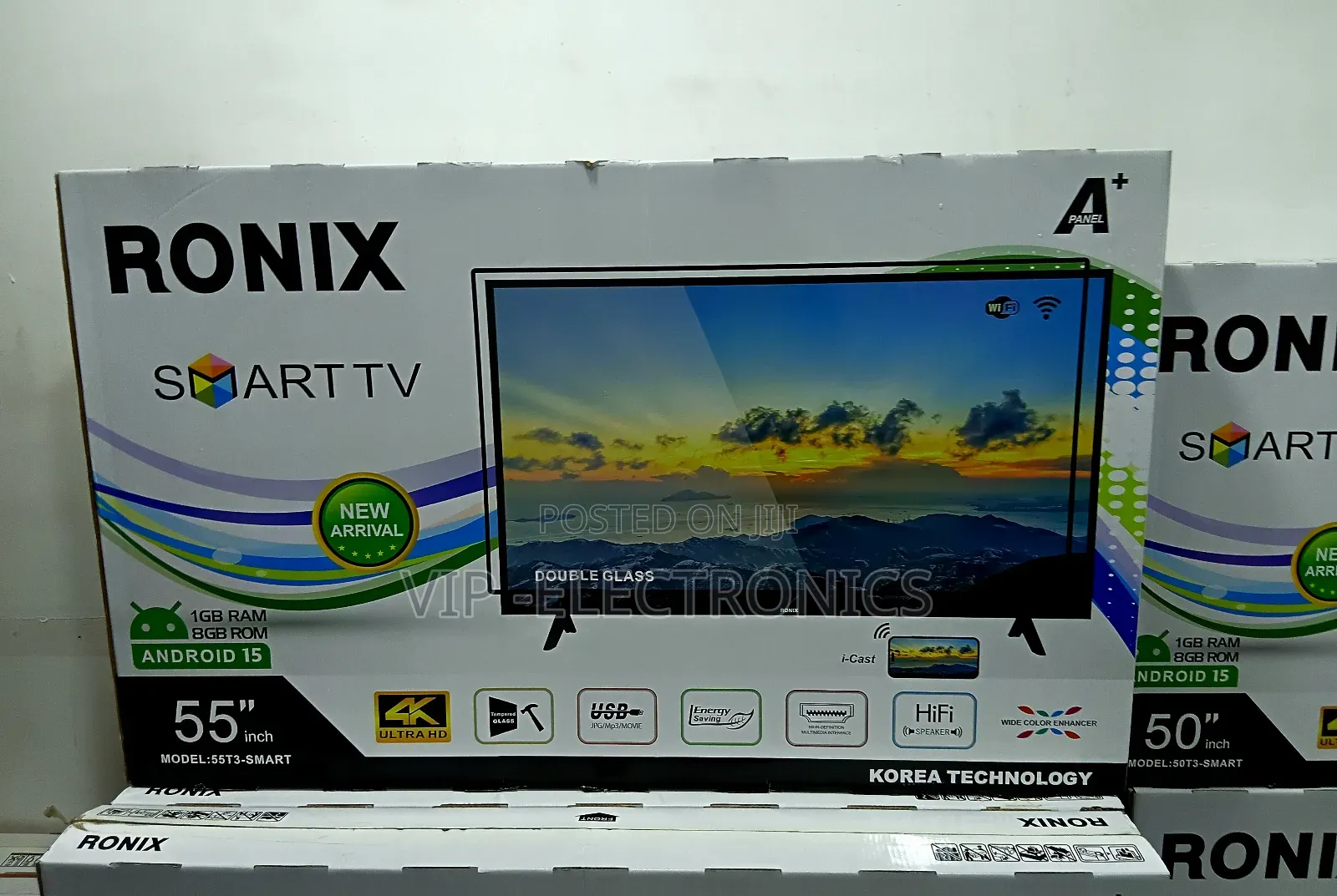 Ronix 55 Inch Smart Tv Uhd Android 15.0 Ultra Hd DisplayOriginal
