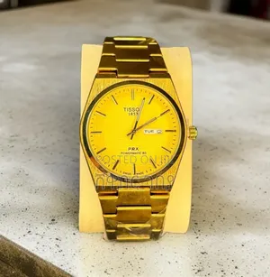 Luxury Tissot Prx Powermatic 80 Gold Mens Watch