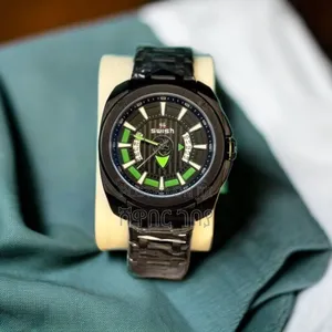 New Swish Sport Luxury Men's Watch - Black Orange Green Variant