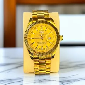 Luxury Rolex Datejust Gold Oyster Perpetual Men's Watch - Addis