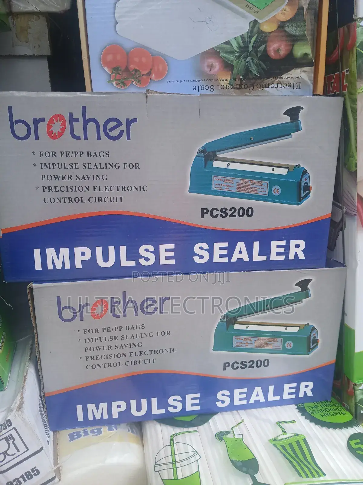 Brother Pcs200 Impulse Sealer Designed For Sealing Pe/Pp Bags.