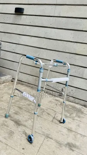 Adjustable Stainless Steel Four-legged Rollator Walker Foldable