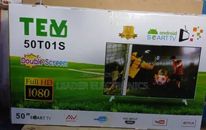 Tev Tv 50" Smart Android Tv Double Glass Tv New Arrival