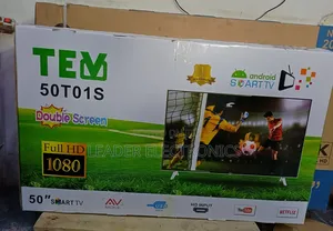 Tev Tv 50" Smart Android Tv Double Glass Tv New Arrival