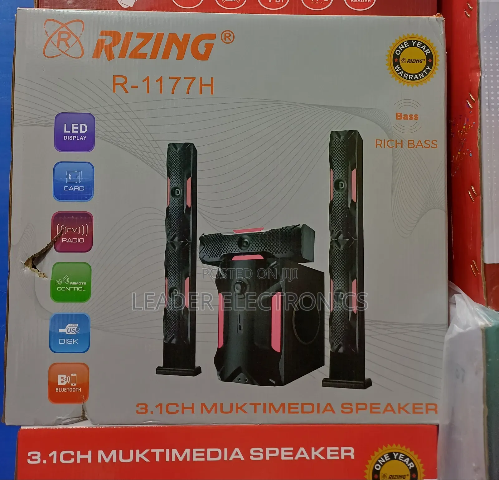 Rizing 3.1ch Multimedia Speaker System Original Product