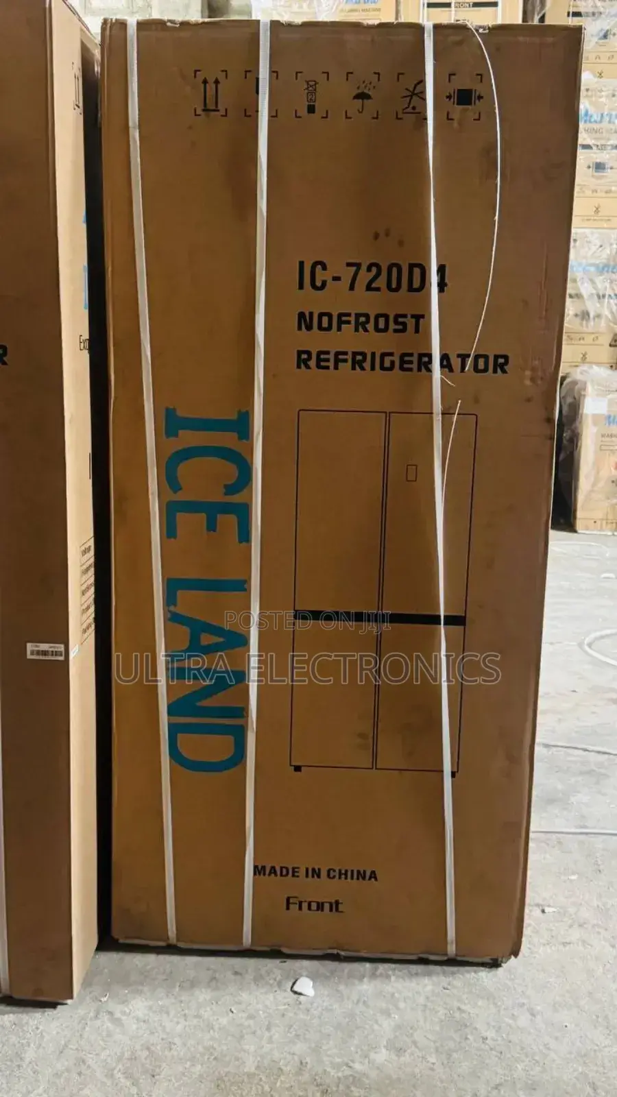 Ice Land Brand Refrigerator, Model Ic-720d4, Packaged Fortype: 4-Door