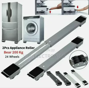 Adjustable Moving Roller Wheels Stand With Brake.