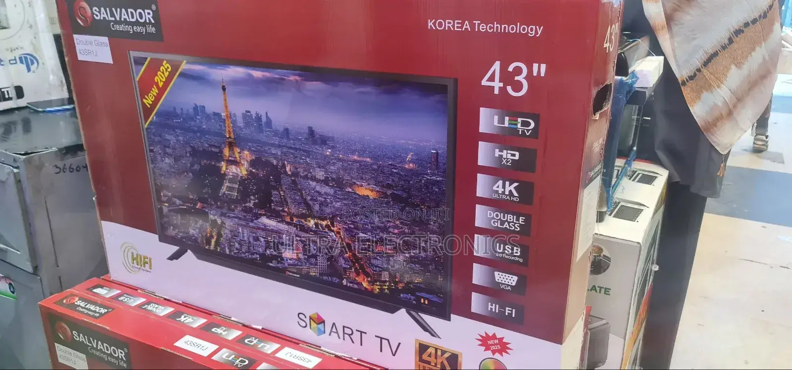 Salvador 43-Inch Salvador Smart Android Tv Featuring Ultra Hd