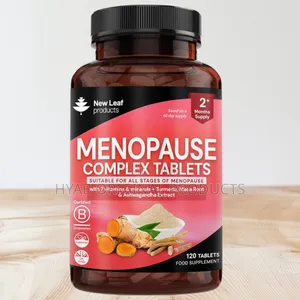 Menopause Complex 120 Tablets, Turmeric, Ashwagandha, Maca,