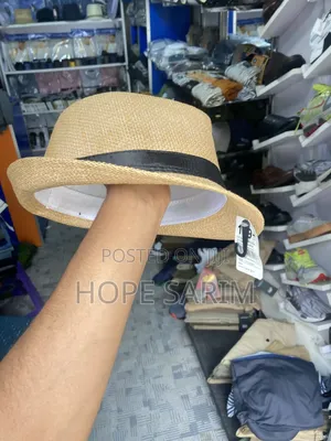 Straw Fedora Hat.