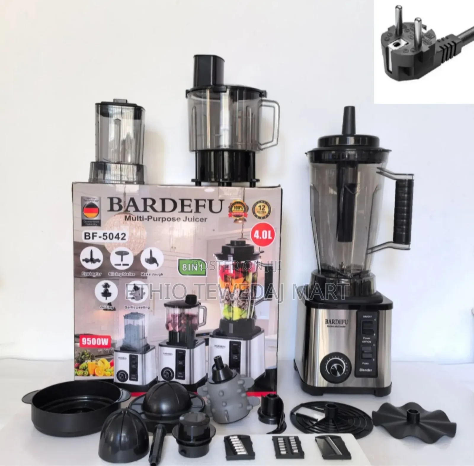 8 in 1 Bardefu 9500w Multifunctional Blender , Meat Grinder and Juicer